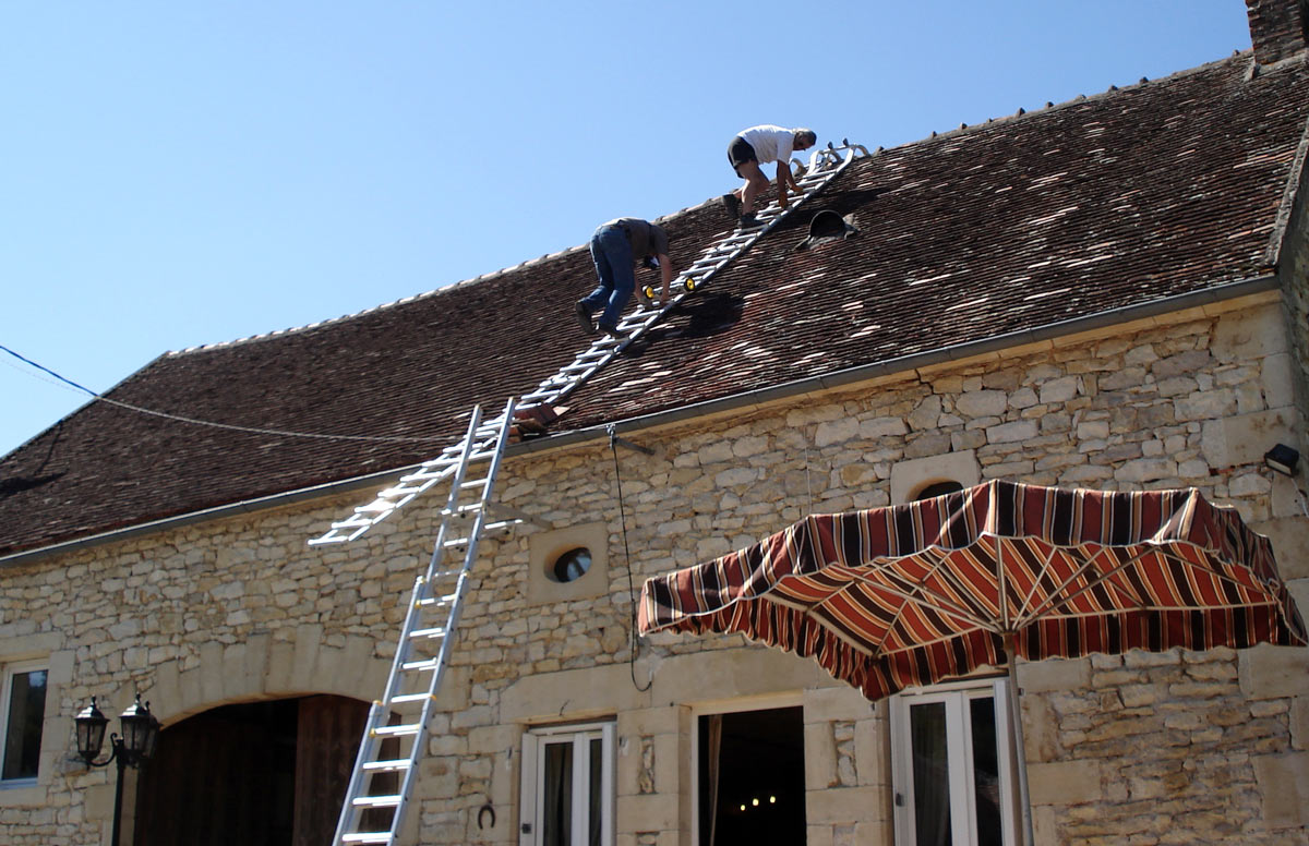 Échelle de toit : échelle toiture à crochet